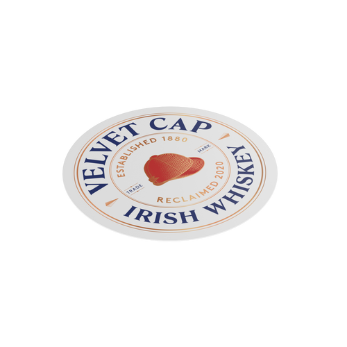 107mm round personalised beer mat for brand promotions