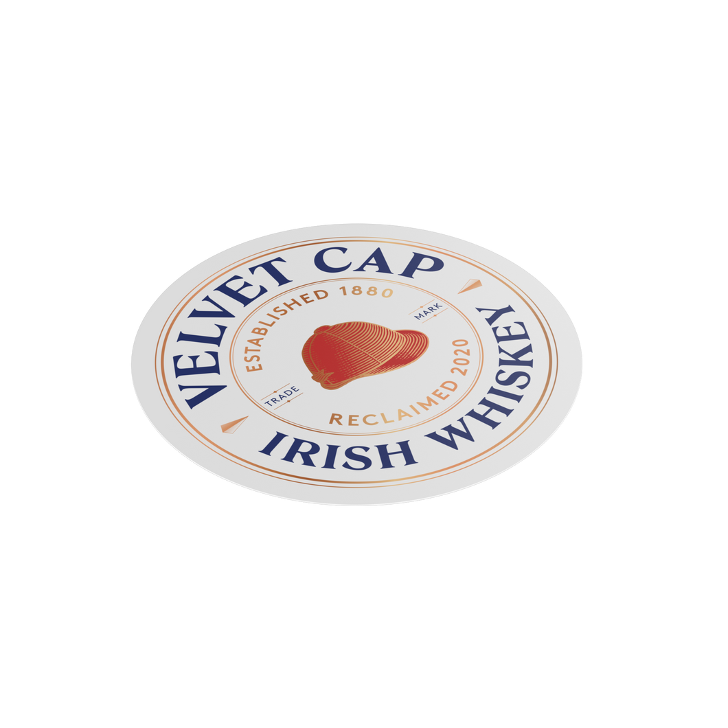 107mm round personalised beer mat for brand promotions