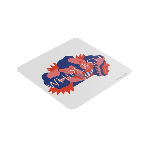 Square beer mat printed on compostable pulp board